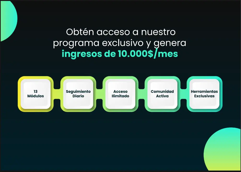 Programa exclusivo y genera ingresos