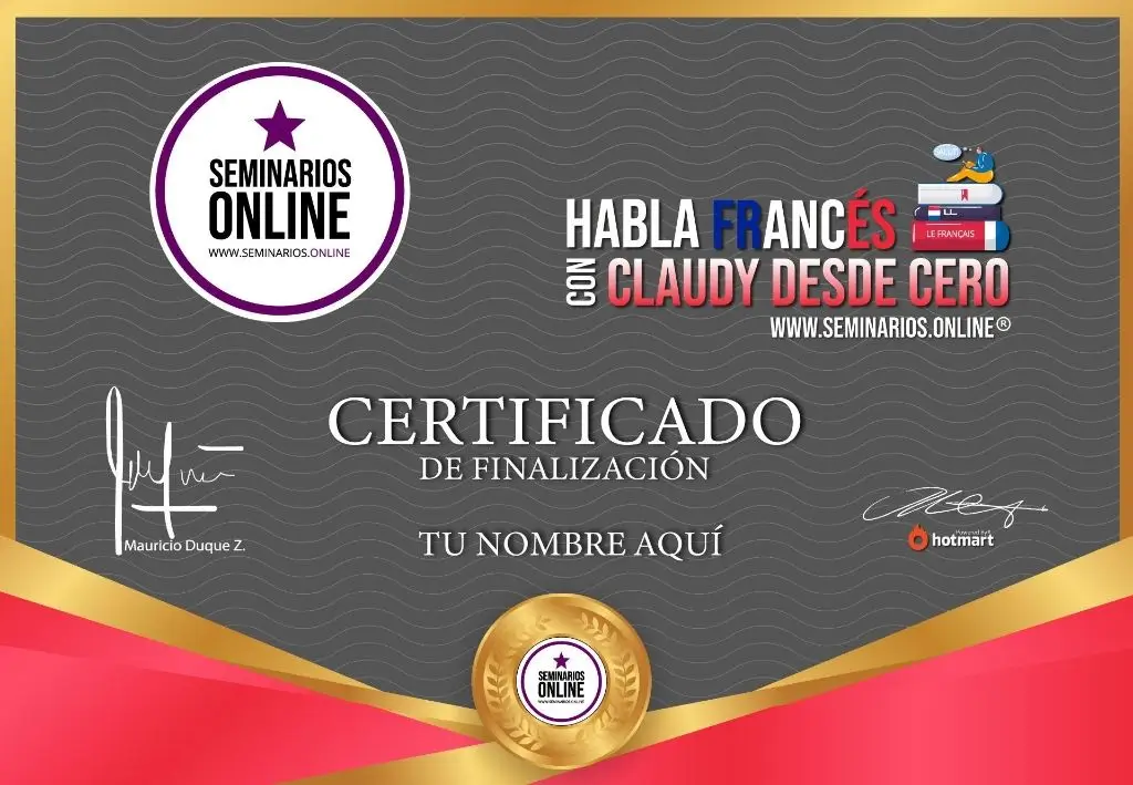 Certificado de finalización