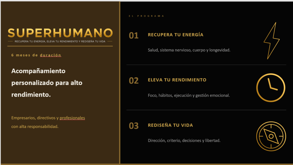 Super humano recupera tu energía